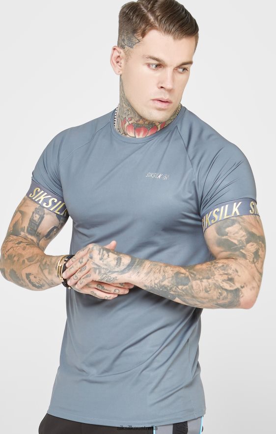 Men Apparel TB82N365 SikSilk Charcoal Sports Tech T-Shirt