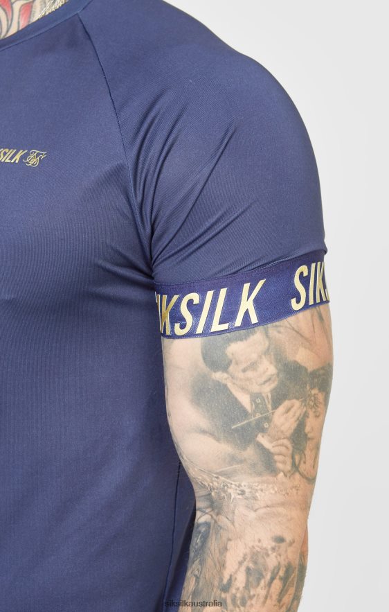 Men Apparel TB82N371 SikSilk Navy Sports T-Shirt