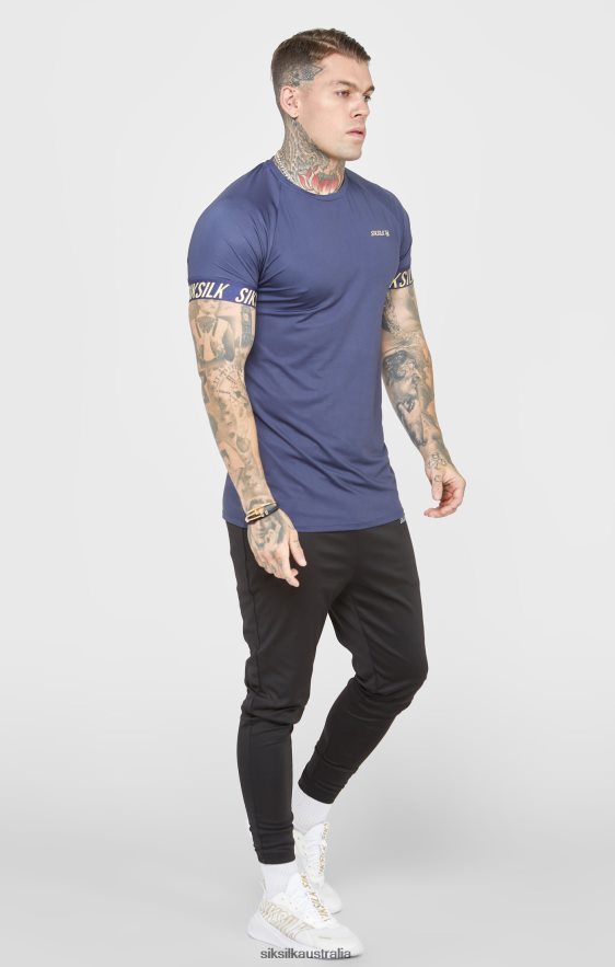 Men Apparel TB82N371 SikSilk Navy Sports T-Shirt