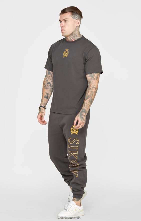 Men Apparel TB82N375 SikSilk Black Foil T-Shirt
