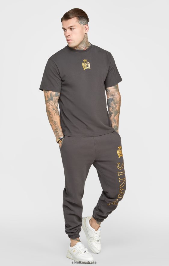 Men Apparel TB82N375 SikSilk Black Foil T-Shirt