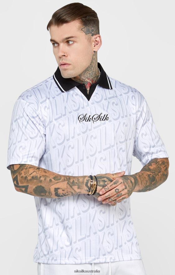 Men Apparel TB82N380 SikSilk White Football Jersey