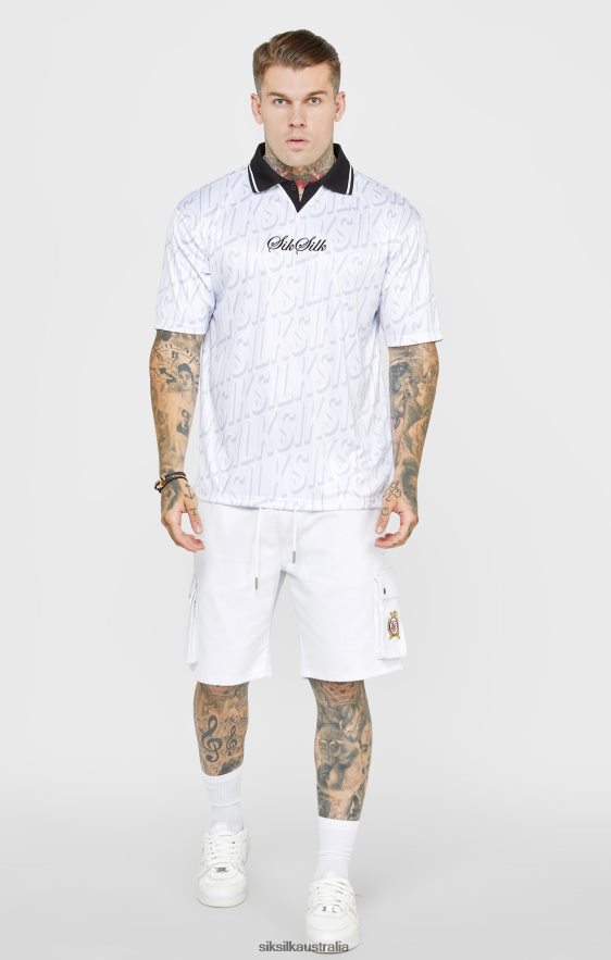 Men Apparel TB82N380 SikSilk White Football Jersey