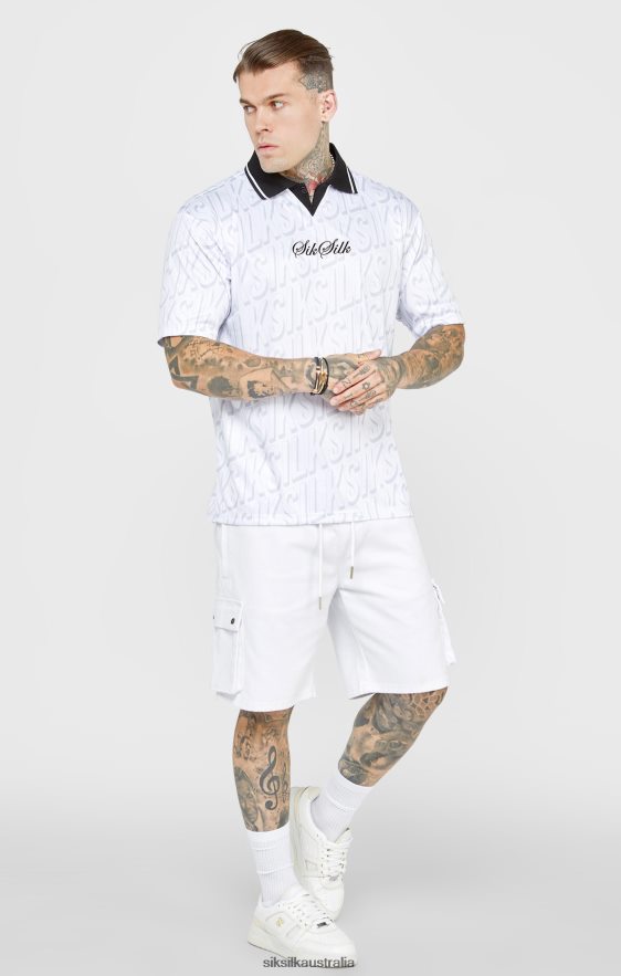 Men Apparel TB82N380 SikSilk White Football Jersey