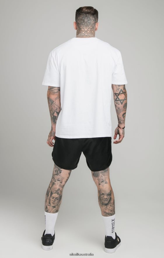 Men Apparel TB82N406 SikSilk White Relaxed Fit T-Shirt