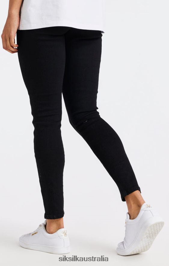 Women Apparel TB82N192 SikSilk Black Essential Skinny Denim Jean