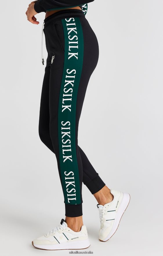 Women Apparel TB82N156 SikSilk Black Track Pant