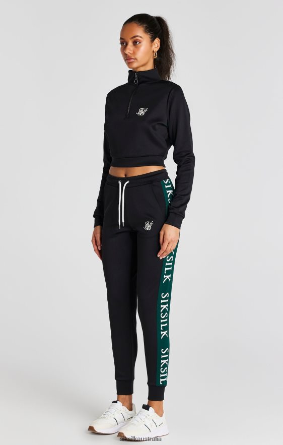 Women Apparel TB82N156 SikSilk Black Track Pant