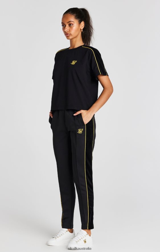 Women Apparel TB82N160 SikSilk Black Track Pant