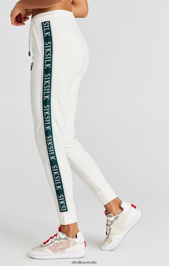 Women Apparel TB82N161 SikSilk Ecru Tape Track Pant
