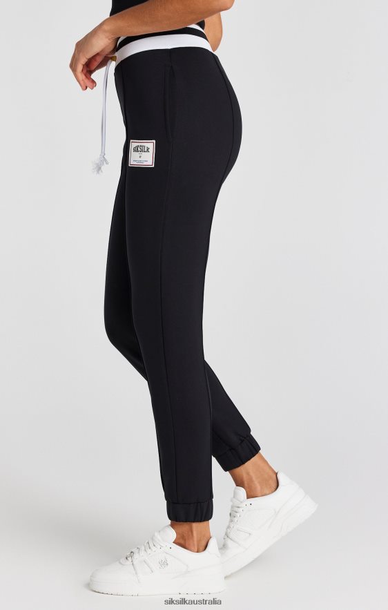 Women Apparel TB82N168 SikSilk Black Basketball Track Pant