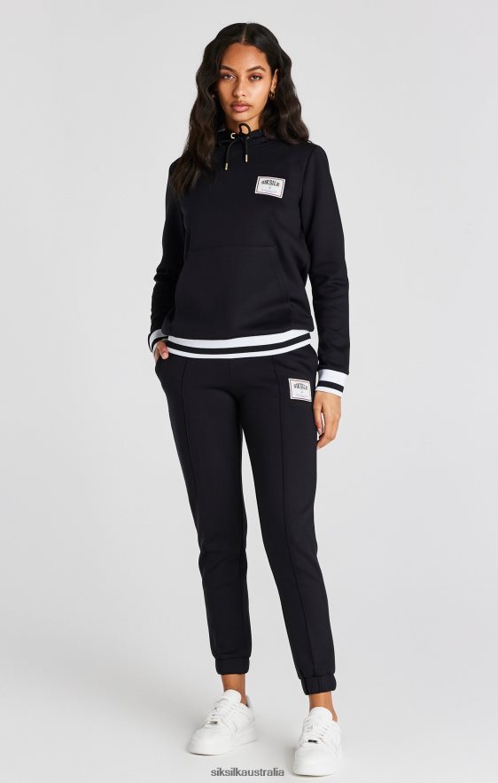 Women Apparel TB82N168 SikSilk Black Basketball Track Pant