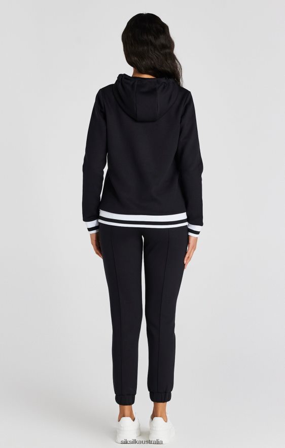 Women Apparel TB82N168 SikSilk Black Basketball Track Pant