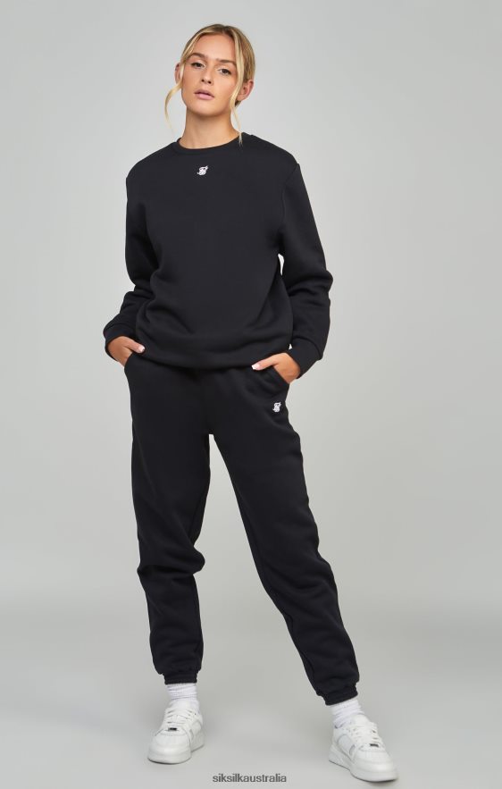 Women Apparel TB82N177 SikSilk Black Essential Jogger