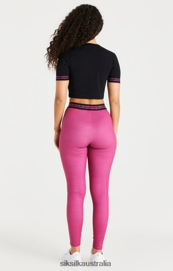 Women Apparel TB82N171 SikSilk Pink Tape Legging