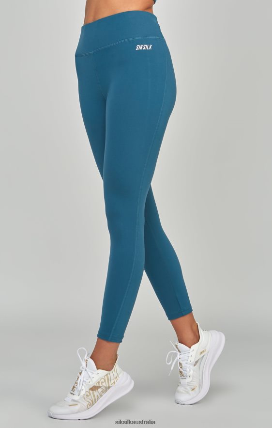 Women Apparel TB82N172 SikSilk Teal Sports Essentials Legging