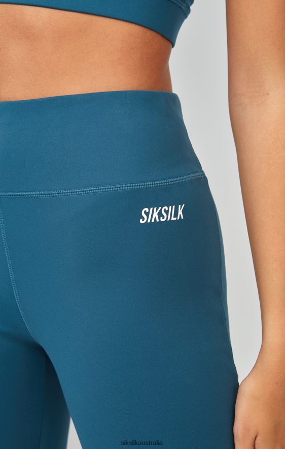Women Apparel TB82N172 SikSilk Teal Sports Essentials Legging