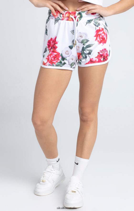 Women Apparel TB82N204 SikSilk Ecru Floral Short