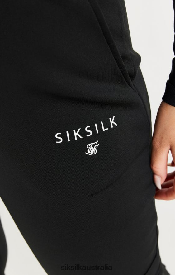 Women Apparel TB82N184 SikSilk Black Cargo Track Pant