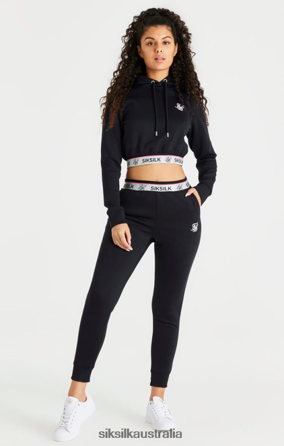 Women Apparel TB82N185 SikSilk Black Track Pant