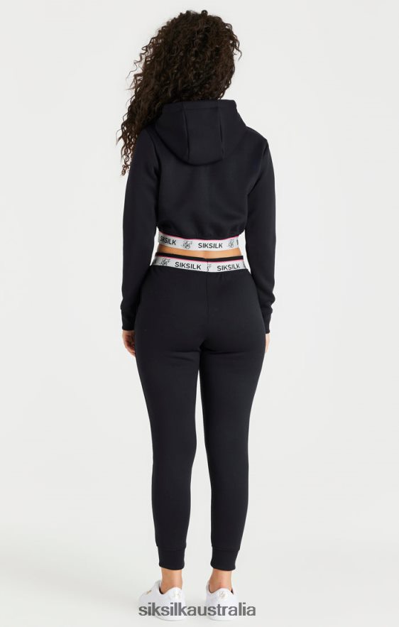 Women Apparel TB82N185 SikSilk Black Track Pant