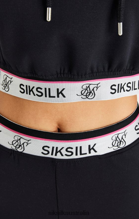 Women Apparel TB82N185 SikSilk Black Track Pant
