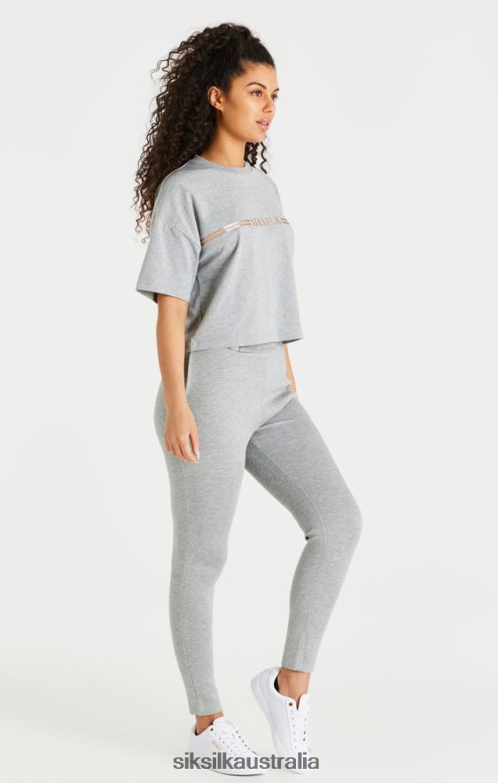 Women Apparel TB82N186 SikSilk Grey Marl Track Pant