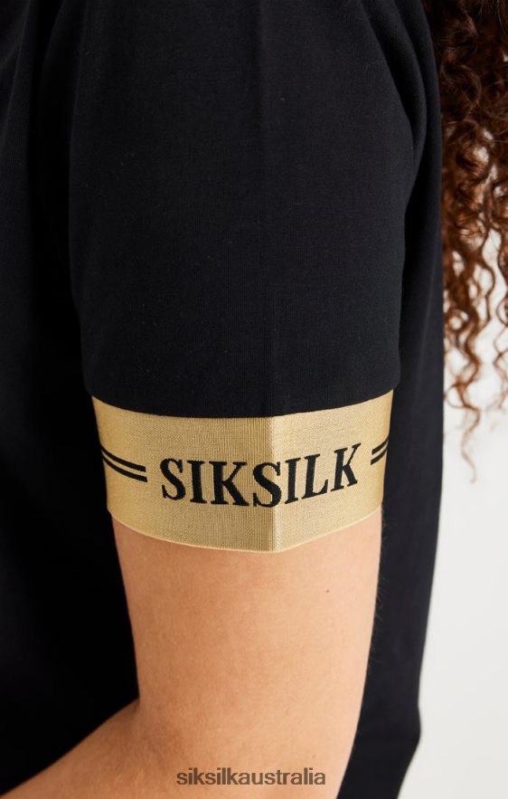 Women Apparel TB82N143 SikSilk Black T-Shirt Dress