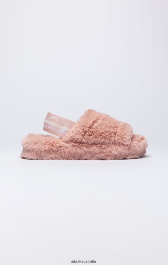 Women Footwear TB82N274 SikSilk Pink Fluffy Slide Slipper
