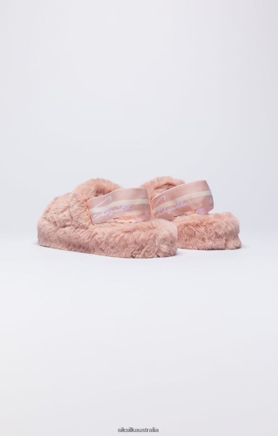 Women Footwear TB82N274 SikSilk Pink Fluffy Slide Slipper