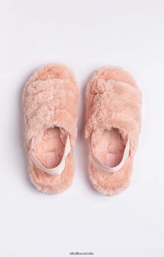 Women Footwear TB82N274 SikSilk Pink Fluffy Slide Slipper