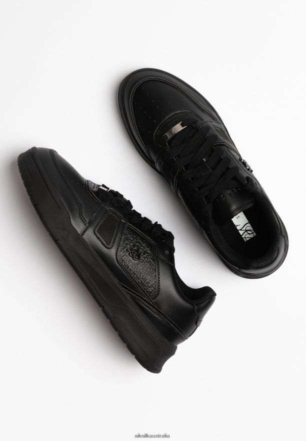 Women Footwear TB82N263 SikSilk Black Low Top Court Trainer