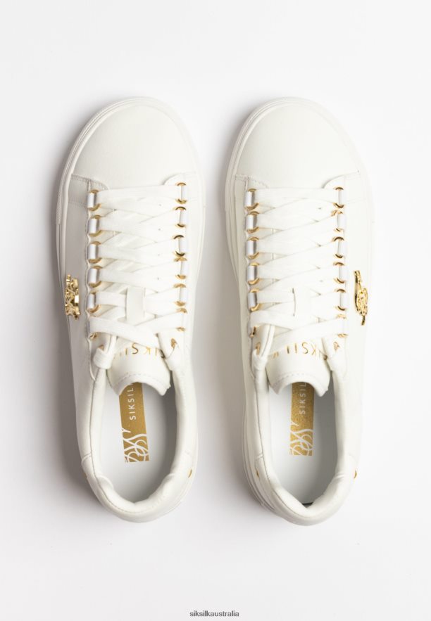 Women Footwear TB82N269 SikSilk White Barra Snakeskin Effect