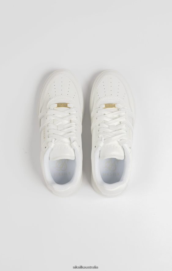 Women Footwear TB82N272 SikSilk White Low-Top Court Trainer