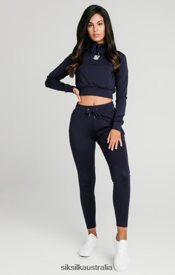 Women Apparel TB82N107 SikSilk Navy Essential Track Top