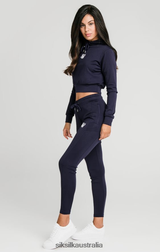 Women Apparel TB82N107 SikSilk Navy Essential Track Top