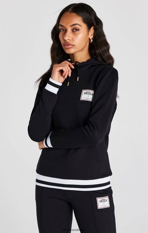 Women Apparel TB82N109 SikSilk Black Basketball Track Top
