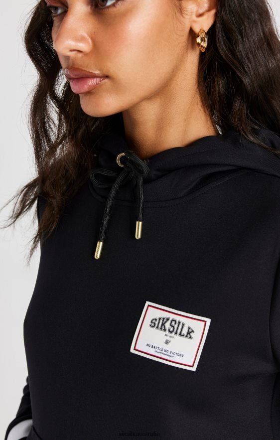 Women Apparel TB82N109 SikSilk Black Basketball Track Top