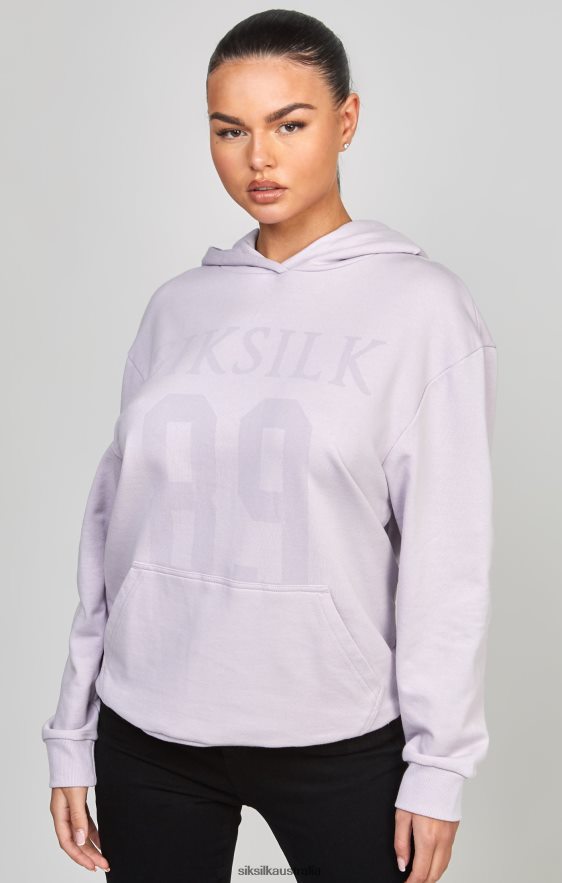 Women Apparel TB82N115 SikSilk Purple Oversized 89 Hoodie