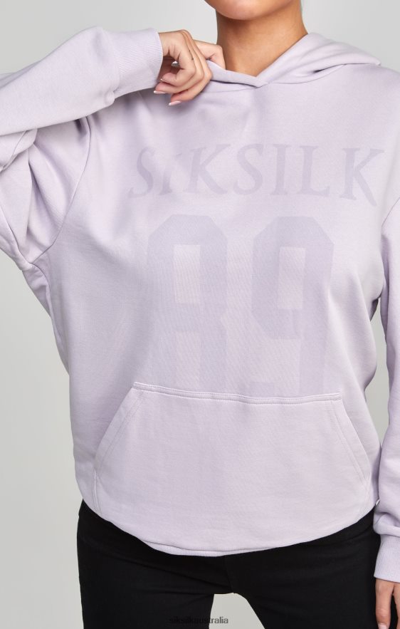 Women Apparel TB82N115 SikSilk Purple Oversized 89 Hoodie