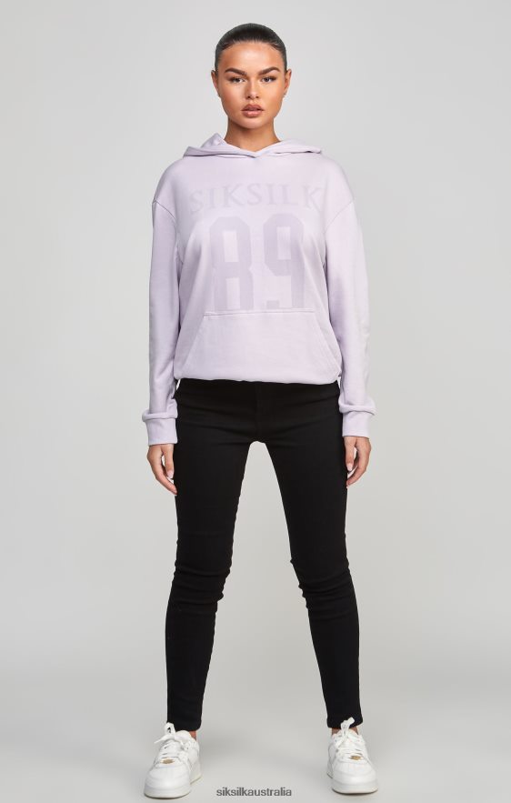 Women Apparel TB82N115 SikSilk Purple Oversized 89 Hoodie
