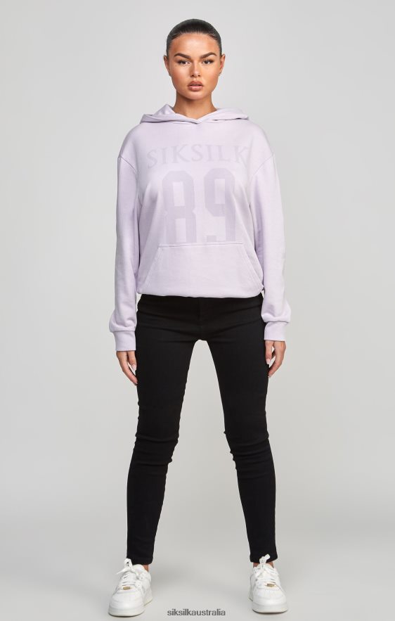 Women Apparel TB82N115 SikSilk Purple Oversized 89 Hoodie