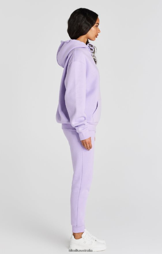 Women Apparel TB82N123 SikSilk Lilac Oversize Hoodie