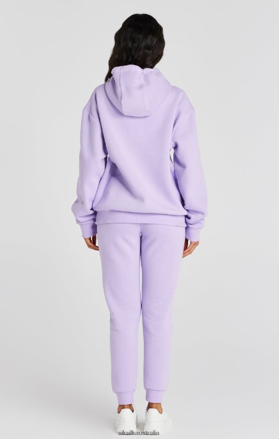 Women Apparel TB82N123 SikSilk Lilac Oversize Hoodie