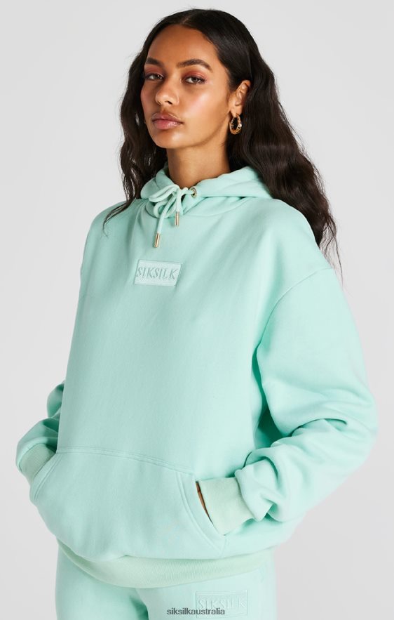 Women Apparel TB82N164 SikSilk Mint Deluxe Oversize Hoodie
