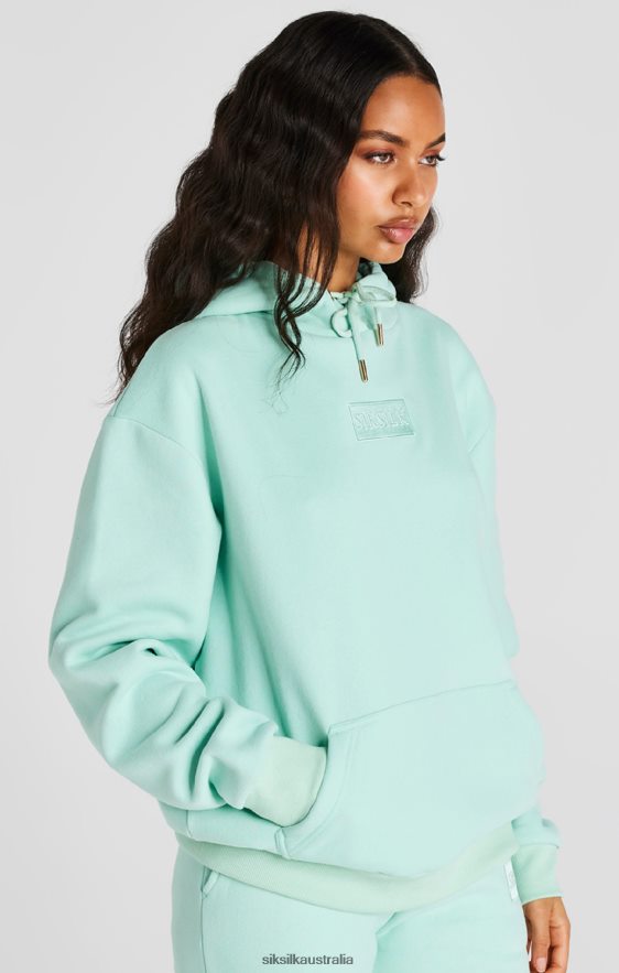 Women Apparel TB82N164 SikSilk Mint Deluxe Oversize Hoodie