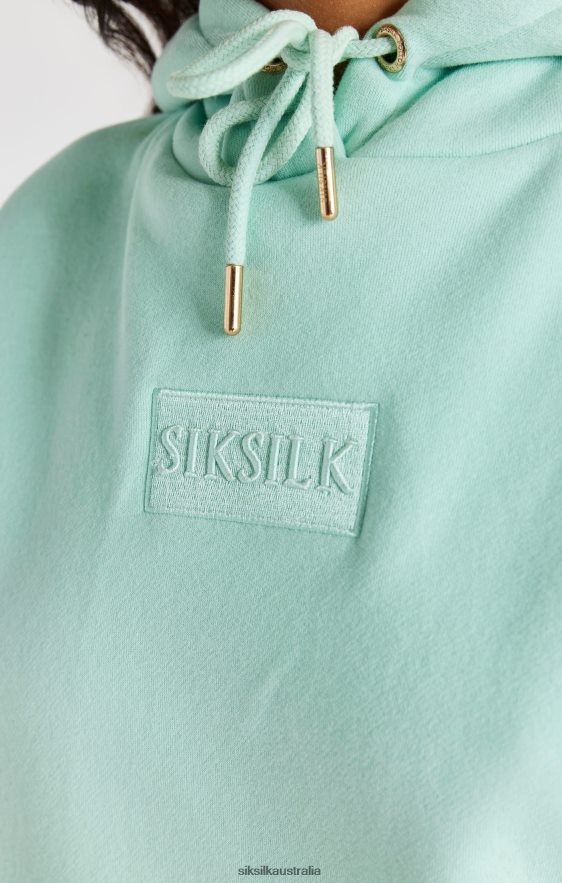 Women Apparel TB82N164 SikSilk Mint Deluxe Oversize Hoodie