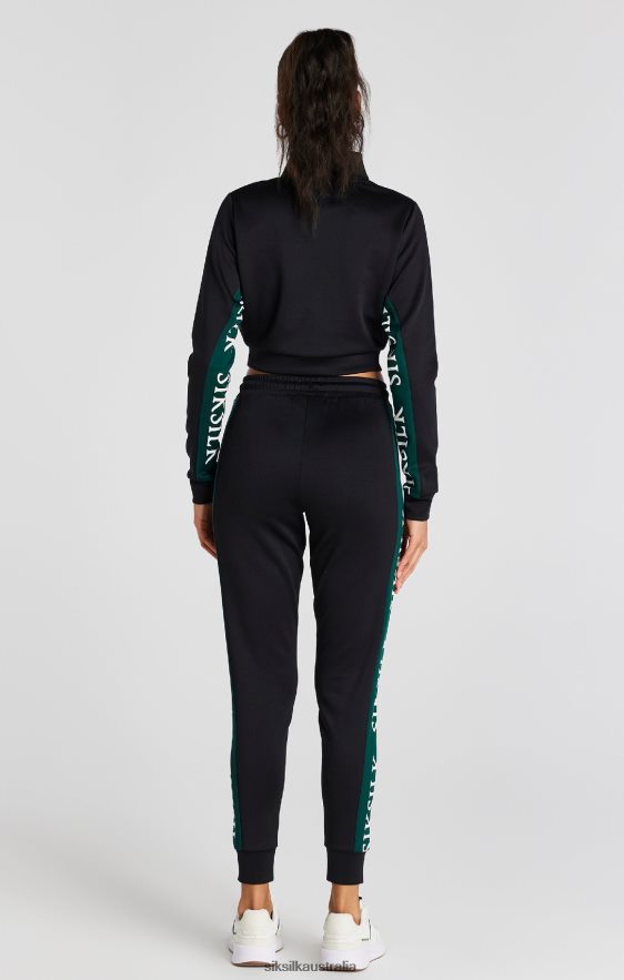 Women Apparel TB82N74 SikSilk Black Track Top