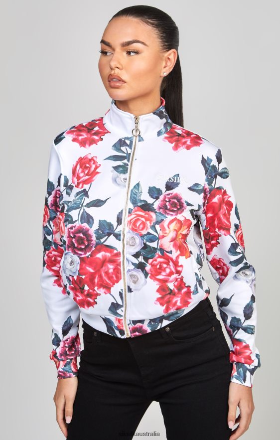 Women Apparel TB82N77 SikSilk Ecru Floral Track Top