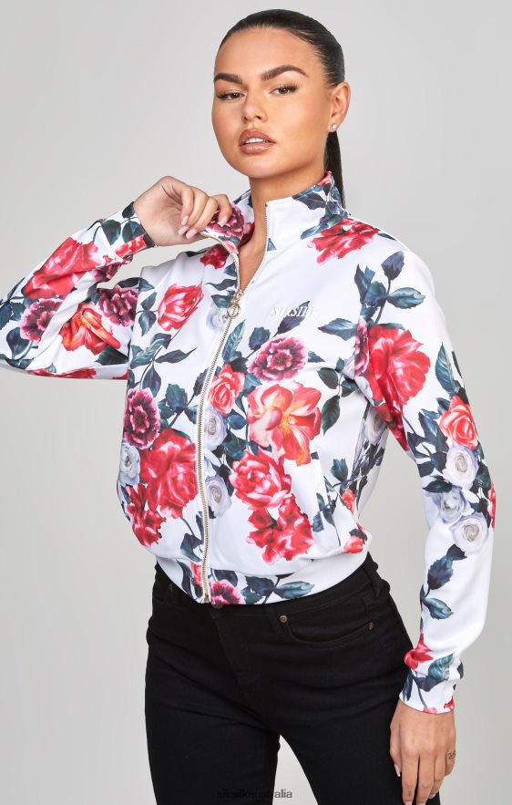 Women Apparel TB82N77 SikSilk Ecru Floral Track Top
